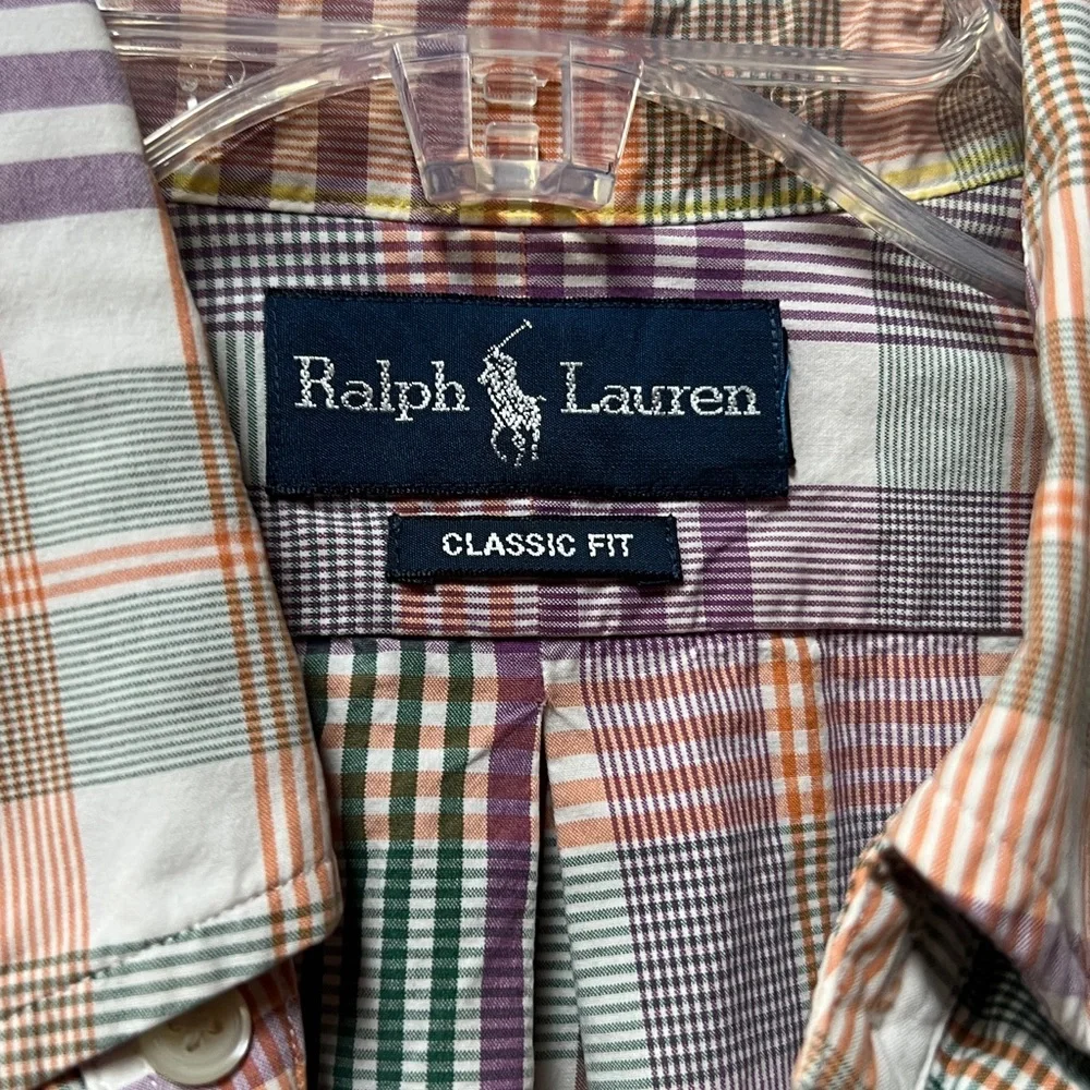 Polo Ralph Lauren Plaid L/S Shirt M Classic Fit